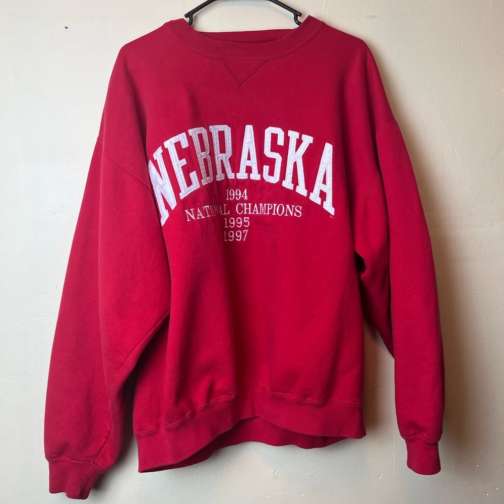 Red “Nebraska” Sweatshirt (Vintage)